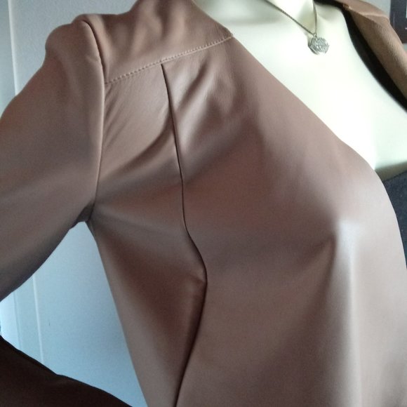 Just Fab Camel Drape front jacket - Picture 8 of 15